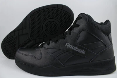 REEBOK ROYAL BB4500 H2 HIGH HI WIDE E BLACK/GRAY CLASSIC BASKETBALL LEATHER MENS - Image 1 of 4
