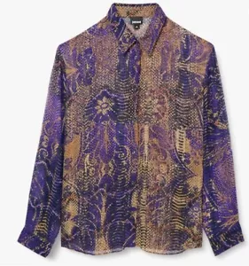 Just Cavalli oversized shirt designer snake skin print size 46/14UK RRP £499 - Picture 1 of 11