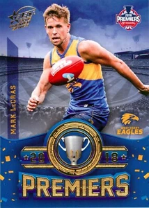 2018 WEST COAST EAGLES AFL Premiers Card MARK LECRAS - Picture 1 of 3