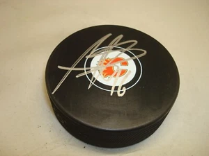 Disco de hockey firmado por Josh Jooris Calgary Flames autografiado 1B - Imagen 1 de 2