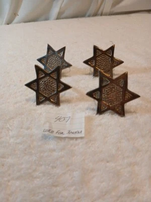 Juego de 4 servilleteros. TIENEN FORMA de estrellas.Parece que están hechos en la India Foto 1 de 4