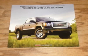 Original 2008 GMC Sierra All-Terrain Verkaufsblatt Prospekt 08 - Bild 1 von 2