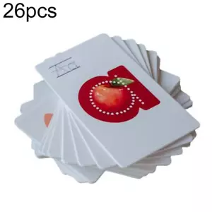 26 Alphabet Flash Cards - Preschool Pre-K Toddler Kindergarten Ages =`~ - Picture 1 of 10