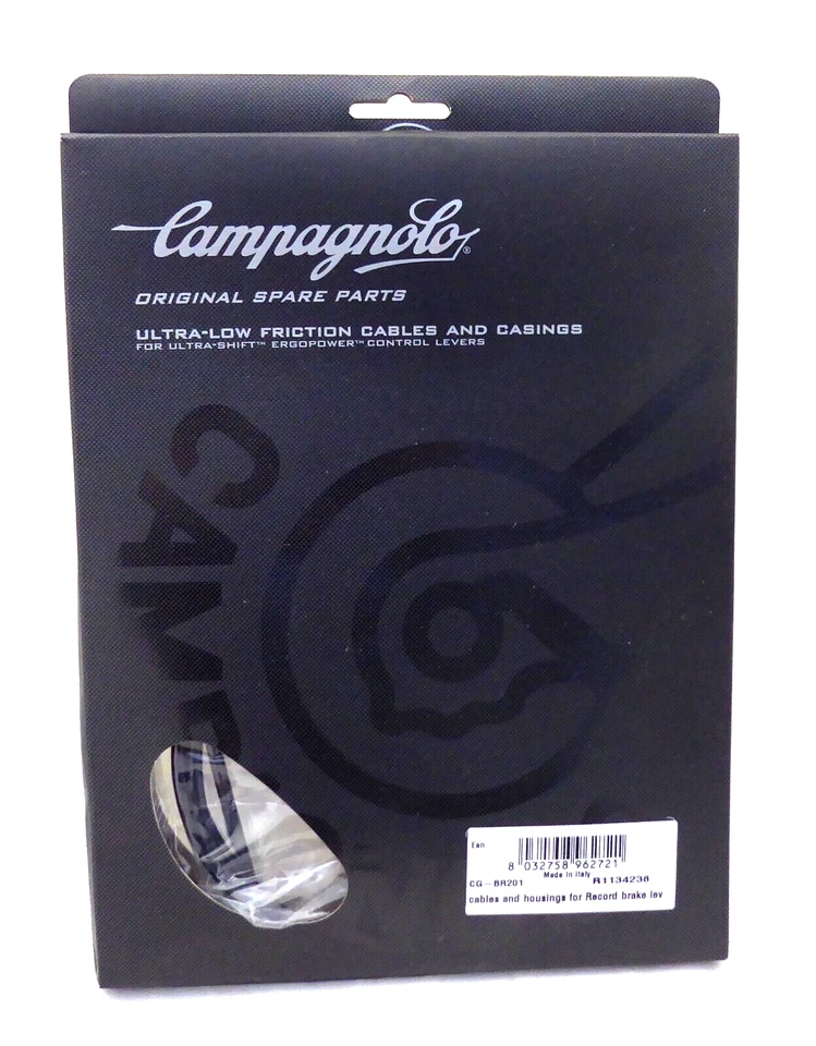 Campagnolo, Juego de cables y carcasas de freno, acero inoxidable, negro, juego Foto 1 de 1