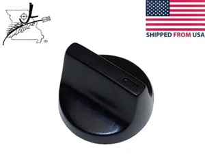 1/4" D Shaft Half Moon Shaft Plastic Knob Switch 1.132" Diameter Base 0.757" Tal - Picture 1 of 7
