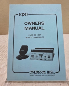 Transceptor móvil Pace CB I 23A de 1970 Pathcom Inc manual de productos de radio bidireccional - Imagen 1 de 10