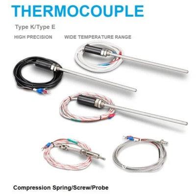 Thermocouple Thermal Resistance K-TypePT100 Temperature Sensor Probe Temperature - Image 1 of 4