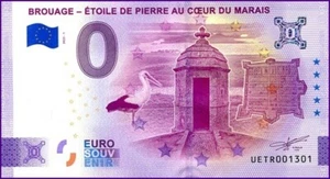 UETR / BROUAGE - ETOILE DE PIERRE... / BILLET 0 € / 0 EURO-SCHEIN / 2025-1 - Picture 1 of 1