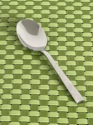 Brandani Italy DIAMOND Stainless Espresso Spoon Glossy Hammered Flatware 4 1/2"