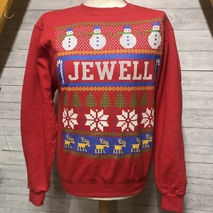Champion Men’s Eco Fleece USA Christmas Xmas Jumper Red Cotton Size *Medium* - Picture 1 of 9