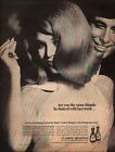 1966 Vintage Ad Clairol Shampoo Hair Care Dress Pretty Model Photo    03/18/23