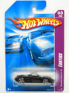 Coche diecast Hot Wheels Porsche Carrera GT EXOTICS escala 1/64 de Japón - Imagen 1 de 3