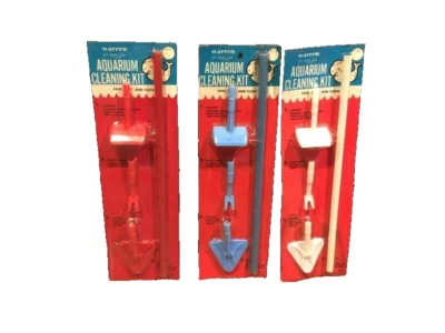 Vintage 3-NOS- Fish Tank Aquarium-Fish Tank Cleaning Tool Kit-Lot-FREE SHIPPING  - Image 1 of 2