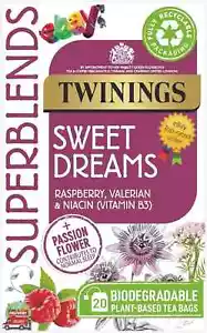 Twinings Superblends Sweet Dreams Tea - Raspberry, Passionflower & Valerian Root - Picture 1 of 1