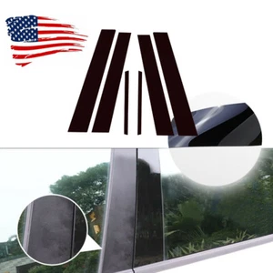 Juego de 6 piezas para Honda Accord (4 puertas) postes de pilar negro puerta ventana - Imagen 1 de 10
