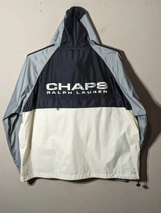 Y2K Chaps Ralph Lauren Yacht Segeln Kapuze Windbreaker Color Block Relaxed LRG - Bild 1 von 6