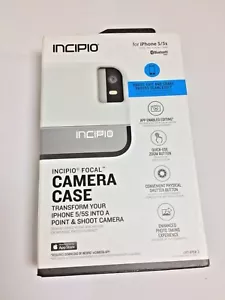 Incipio Focal Camera Case/Cover For Apple iPhone 5 iPhone 5s in White/Gray - Picture 1 of 12