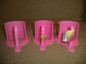 LOT OF 3 Tough 1 Bridle Holder with Rein Loop Attaches to Wall   Pink  Plastic - Picture 1 of 3