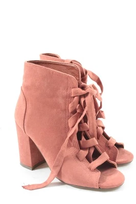 JUSTFAB Patucos con cordones Mujeres Botines Talla EU 37 rosa look casual - Imagen 1 de 4