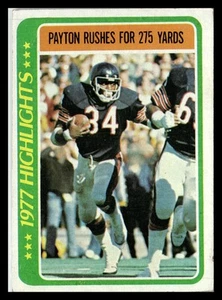 1978 Topps #3 Walter Payton - Foto 1 di 2