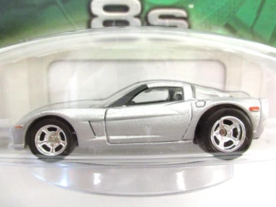 HOT WHEELS GREAT 8s - 2005-2013 CHEVROLET CORVETTE C6 COUPE SILVER - REAL RIDERS - Image 1 of 4