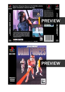 Star Wars Dark Forces - PlayStation PS1 Ersatz Inlay Hüllen - Bild 1 von 3