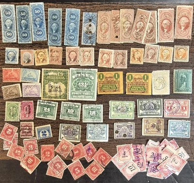 VTG US Stamps Lot Internal Revenue Tax Postage Due Documentary MIX LOT Unchecked - Image 1 of 4