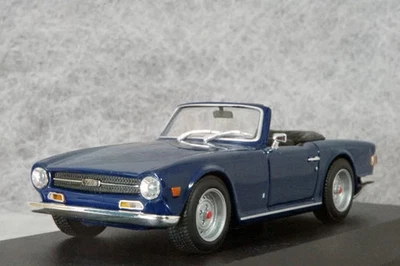 Modellino auto Minichamps 1/43 Triumph TR6 1968 blu scuro pressofuso - Immagine 1 di 3
