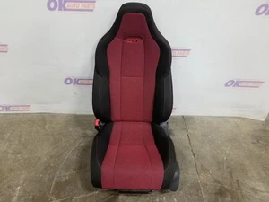 25 2025 HONDA CIVIC SEDAN SI SEAT FRONT LEFT DRIVER BLACK RED CLOTH - Picture 1 of 12