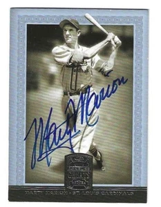 Autographed 2005 Donruss Greats MARTY MARION St. Louis Cardinals card #56 /COA - Picture 1 of 1