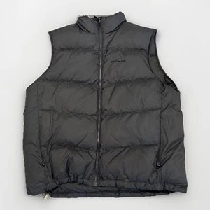 Eddie Bauer Goose Down Vest Men's XL Puffer 700 Fill Power Yukon Full Zip Black - Picture 1 of 8