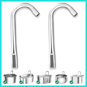 Repuesto de tubo doblado de acero inoxidable 304 para fuente de agua para gato - Imagen 1 de 7