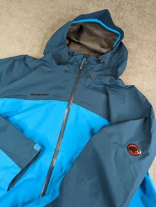 Mammut Jacke Herren XXL blau Wenaha Regen Gore-Tex Windbreaker Gorpcore Wandern - Bild 1 von 9