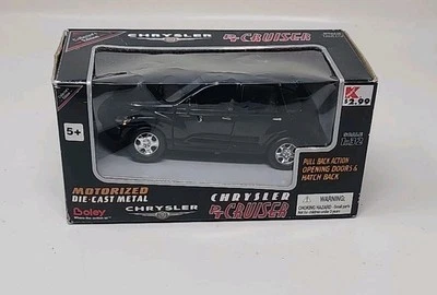 Boley Corp 1:32 Diecast 2000 Daimler PT Cruiser Pull and Go Black - Image 1 of 4