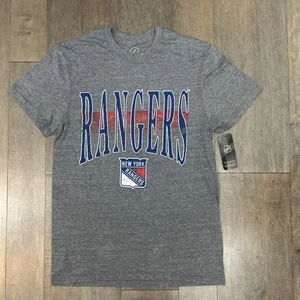 NHL Official New York Rangers Damen grau Kurzarm, Größe S, Neu mit Etikett Rangers - Bild 1 von 8