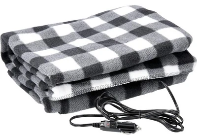 Stalwart 12V Heated Car Blanket Black/White Brand New - Image 1 of 4
