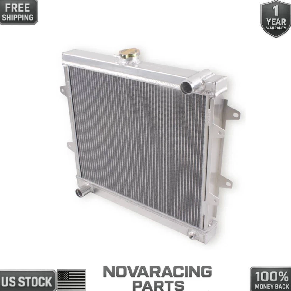 3-ROW ALUMINUM RADIATOR FOR 84-95 TOYOTA PICKUP 4RUNNER 2.4L 22R 22RE Foto 1 de 4