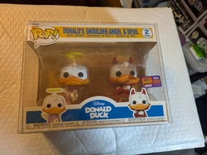 Donald's Shoulder Angel & Devil (2 Pack) Funko Pop With Pop Protector - Picture 1 of 10