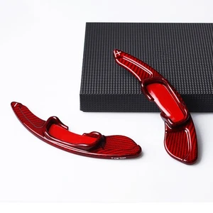 2PCS Carbon Fiber Red Steering Wheel Shift Paddle For MAZDA Axela Atenza CX5 CX4 - Picture 1 of 12