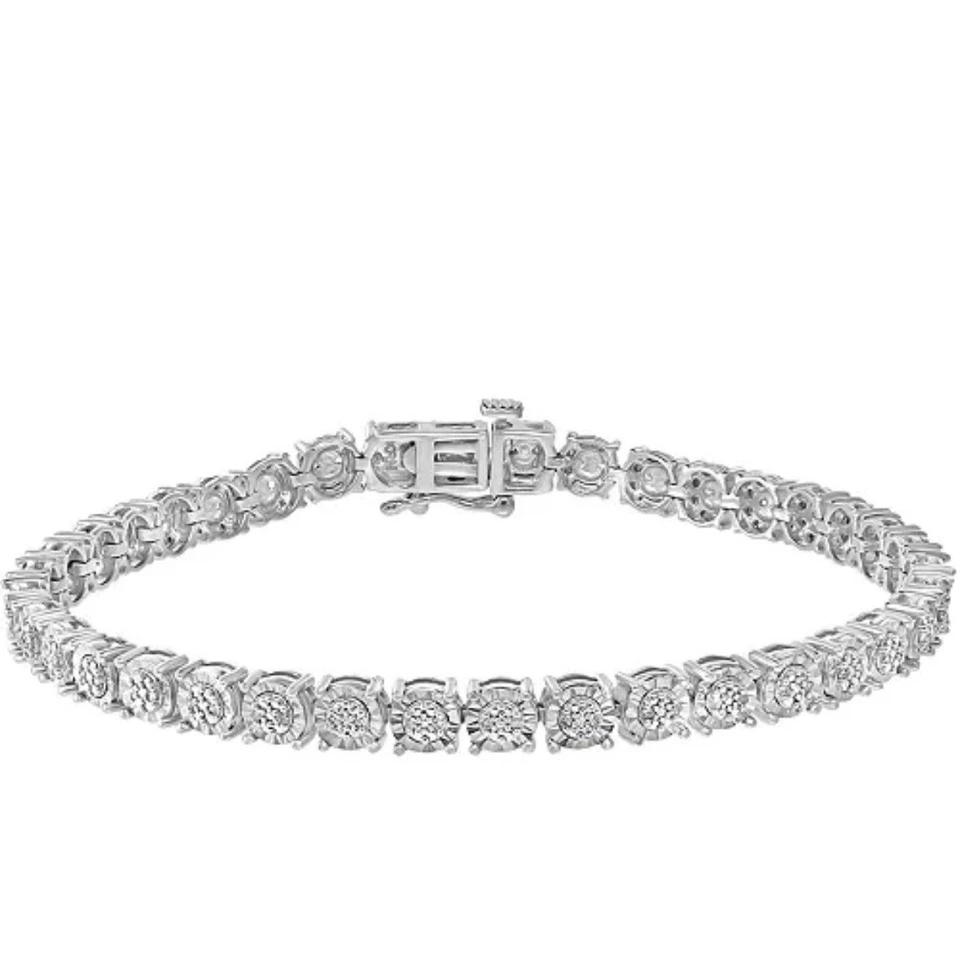 EFFY Diamond Tennis Bracelet (1/4 ct. t.w.) in Gold over Sterling Silver NWT - Image 1 of 1