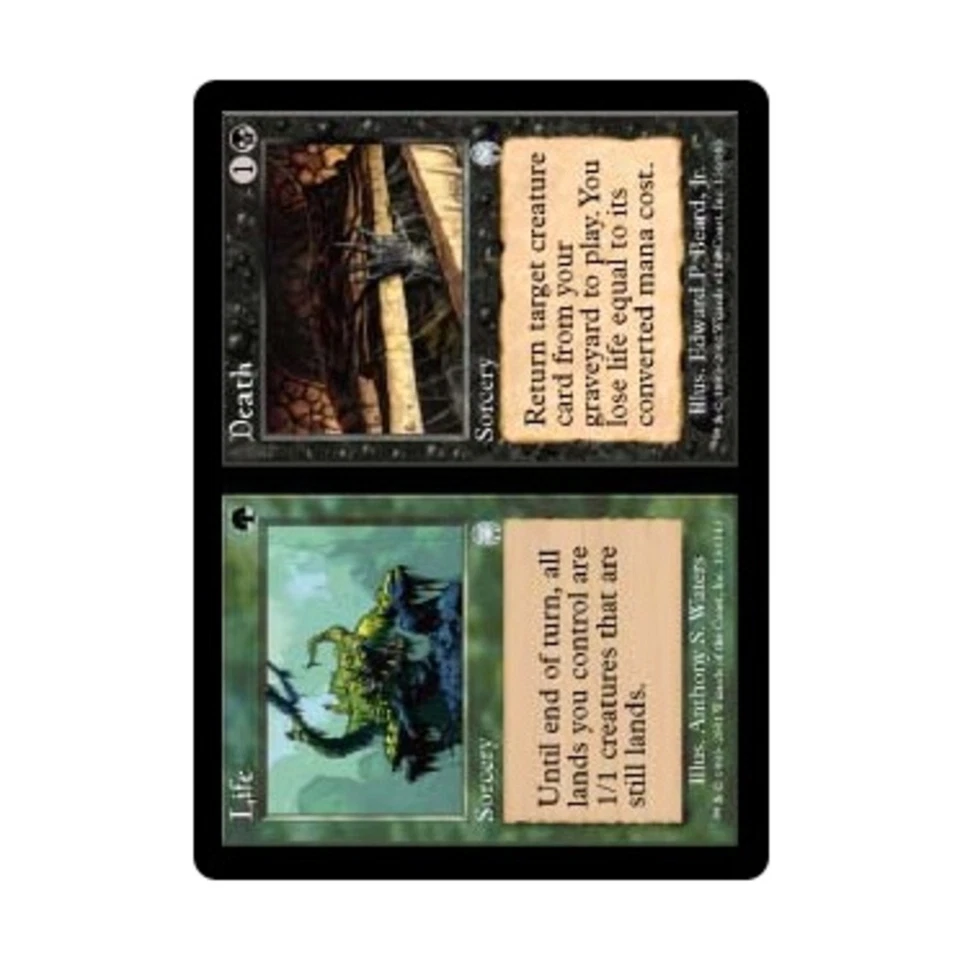 WOTC MtG Apocalypse Life // Death (U) (Foil) VG+ - Image 1 of 1