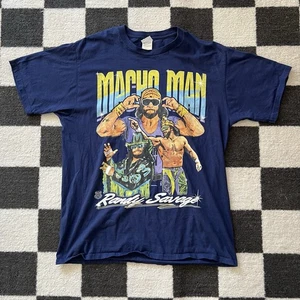 WWE Legends "Macho Man" Randy Savage T-Shirt — Navy - Bild 1 von 6