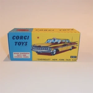Corgi Toys  221 Chevrolet New York Taxi Repro Box - Picture 1 of 4