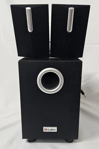 Labtec Pulse 285  S-0158B  Multimedia Speaker Subwoofer + 2 Speakers FULLY WORK - Picture 1 of 8