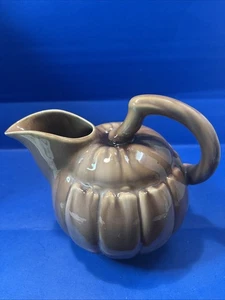 Jarra de melón marrón Erphila Art Pottery Checcho Eslovaquia 7 pulgadas de alto (ver defecto de foto) - Imagen 1 de 8