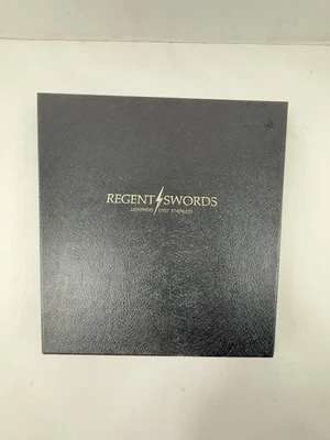 Juego de 8 cuchillos para carne de acero inoxidable Regent Swords Lightning Edge de colección con mango de madera Japón Foto 1 de 4