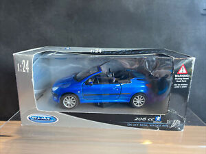 WELLY 1:24 Collection Peugeot 206cc New In Box