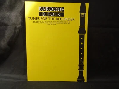 Baroque And Folk Tunes For the Recorder Recorder Book [Softcover]. 50 Pieces. - Image 1 of 4