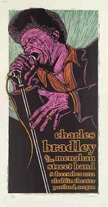 Charles Bradley Poster Portland 2012 S/N 120 handsignierter Siebdruck Gary Houston - Bild 1 von 9