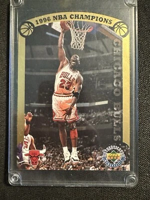 1996 Upper Deck Authenticated - 1996 NBA Champions #MJ96C Michael Jordan /20000 - Image 1 of 4